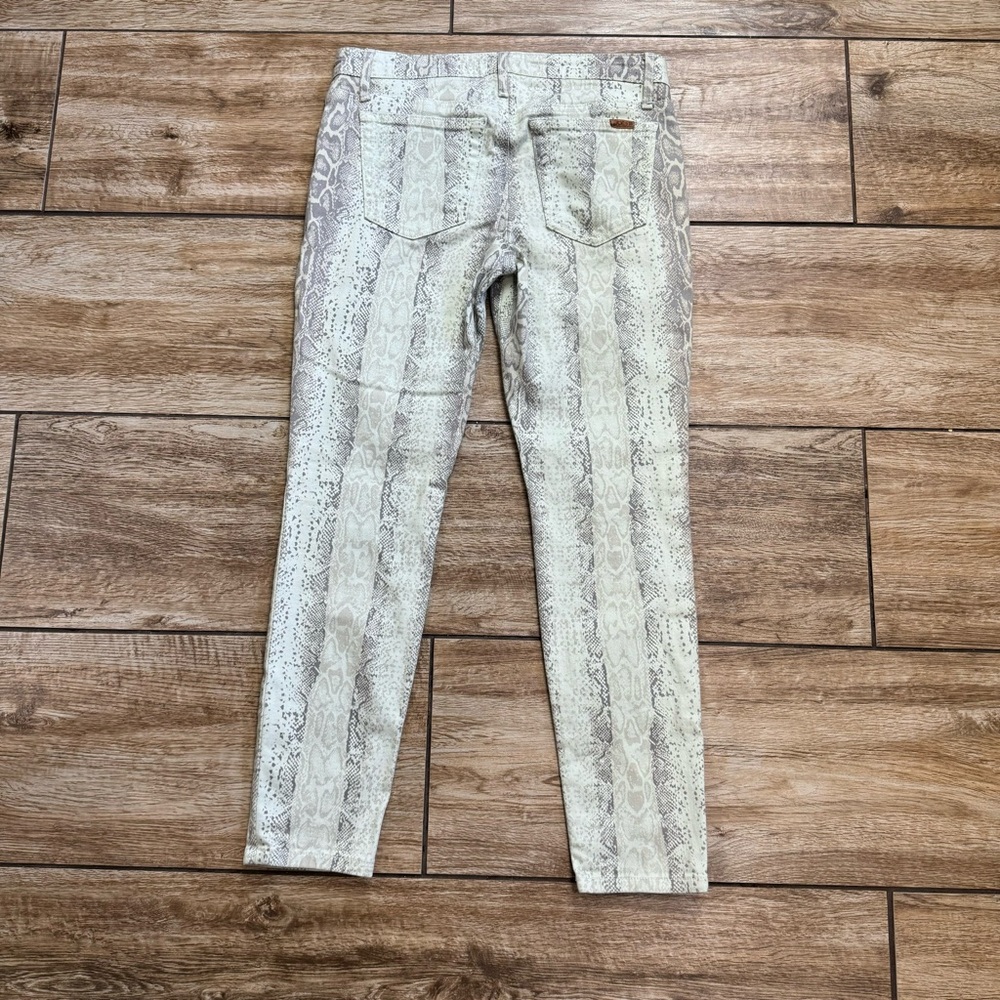 JOE'S JEANS The Luna High Rise Cigarette Skinny Jeans Size 27 Snake Print Denim - Picture 3 of 14